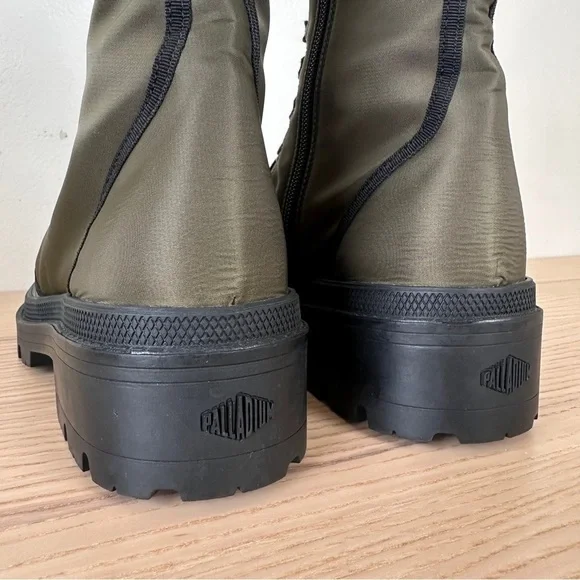 Madison Maison x Palladium Ranger Boot Women Sz 6 Vegan Army RARE 90's $495 - Picture 11 of 16